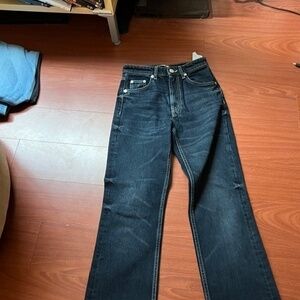 Zara‎ black denim size 2